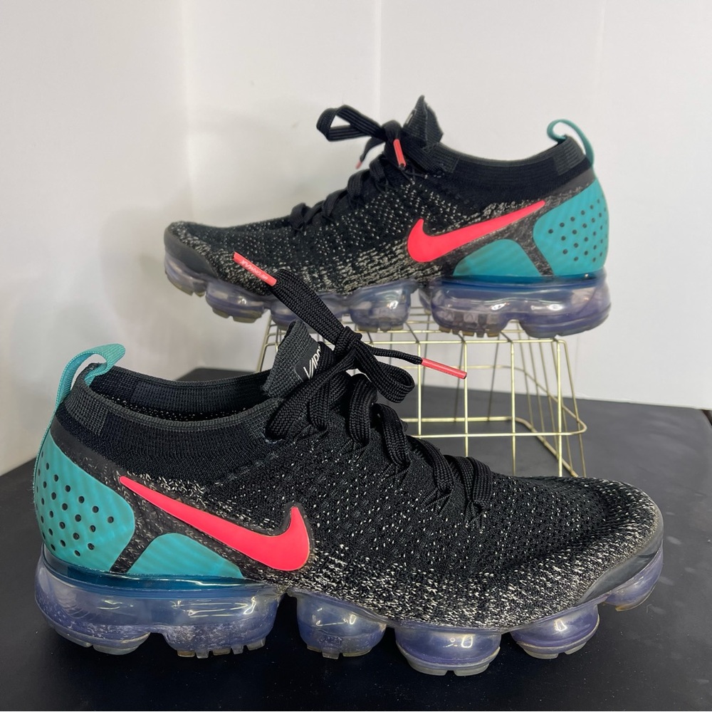 Nike Air VaporMax 2.0 Womens Black Hot Punch Marathon Running Shoes